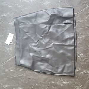 Pleather black skirt